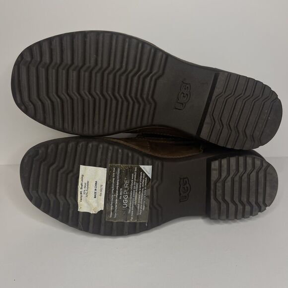 UGG Heather Women’s Sz 7 Waterproof Duck Boots Ankle Brown S/N 1095156 EUC - Picture 6 of 9